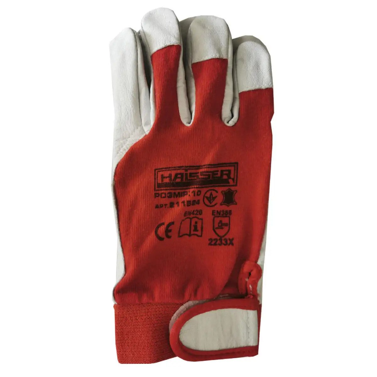 Перчатки защитные комбинированные Haisser 211524 XL красные