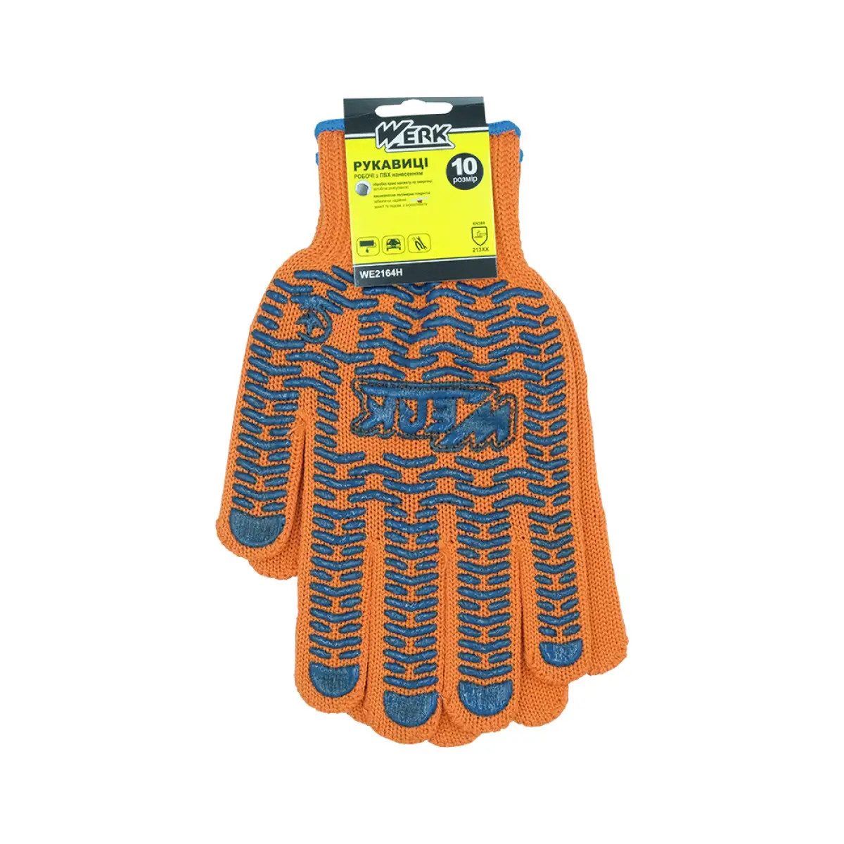 Перчатки рабочие Werk WE2164H XL оранжевые