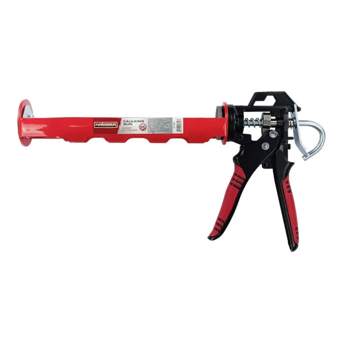 Пистолет для герметика каркасный Haisser Heavy duty 31120 90792 310 мл красный