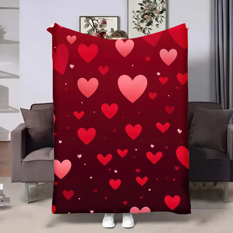 Плед 3D в день влюбленных Red Hearts №2 17997 160х200 см