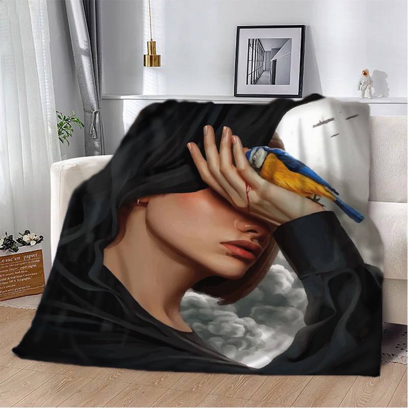 Плед патриотический 3D Птичка Защитница 12384 160х200 см