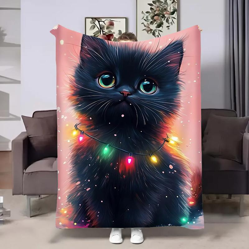 Плед 3D Праздничный котик 32311 135х160 см