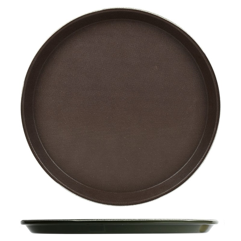 Поднос Stenson Antislip R93017-M 35 см коричневая
