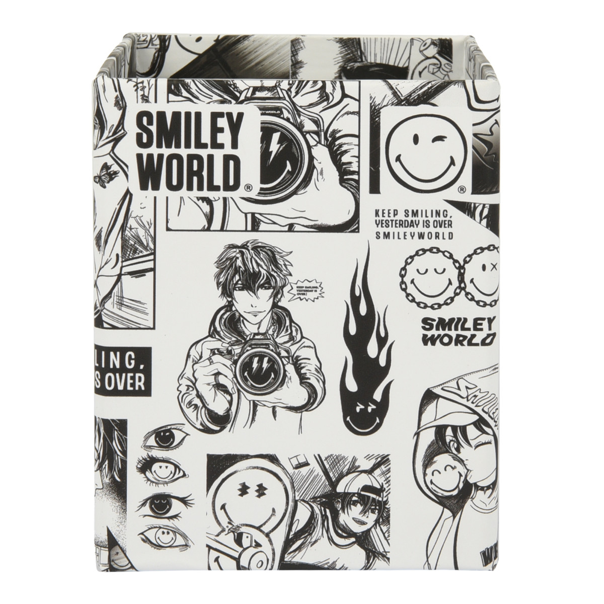 Подставка для письменных принадлежностей YES Smiley World 708868 8х8х10 см