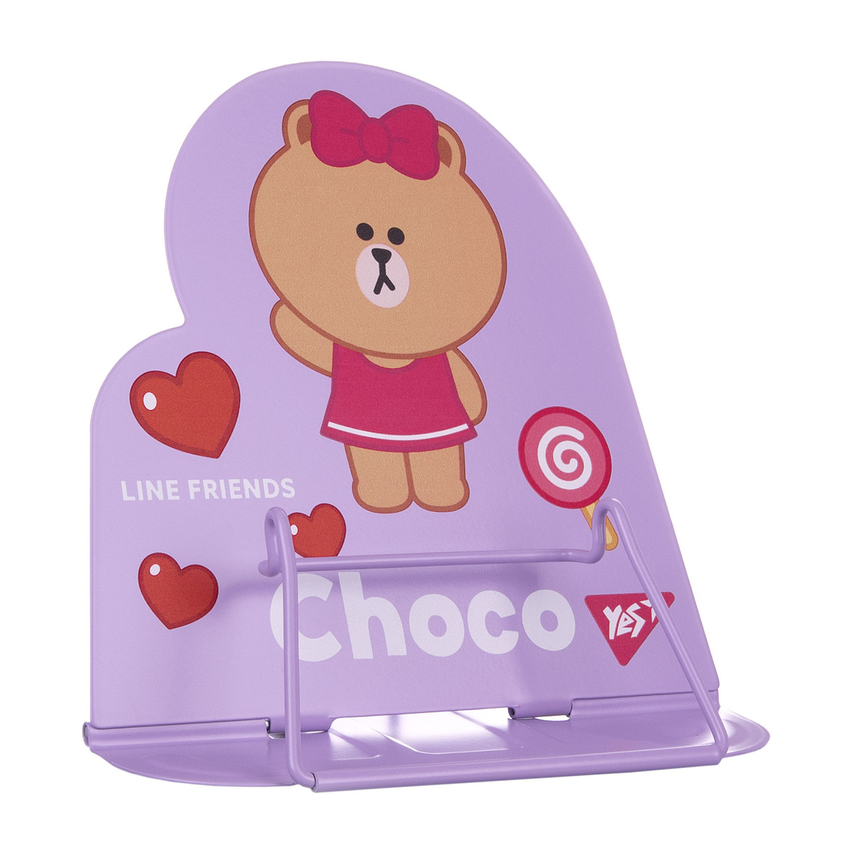 Подставка для книг фигурная YES Line Friends 470524 16х16.5х17 см