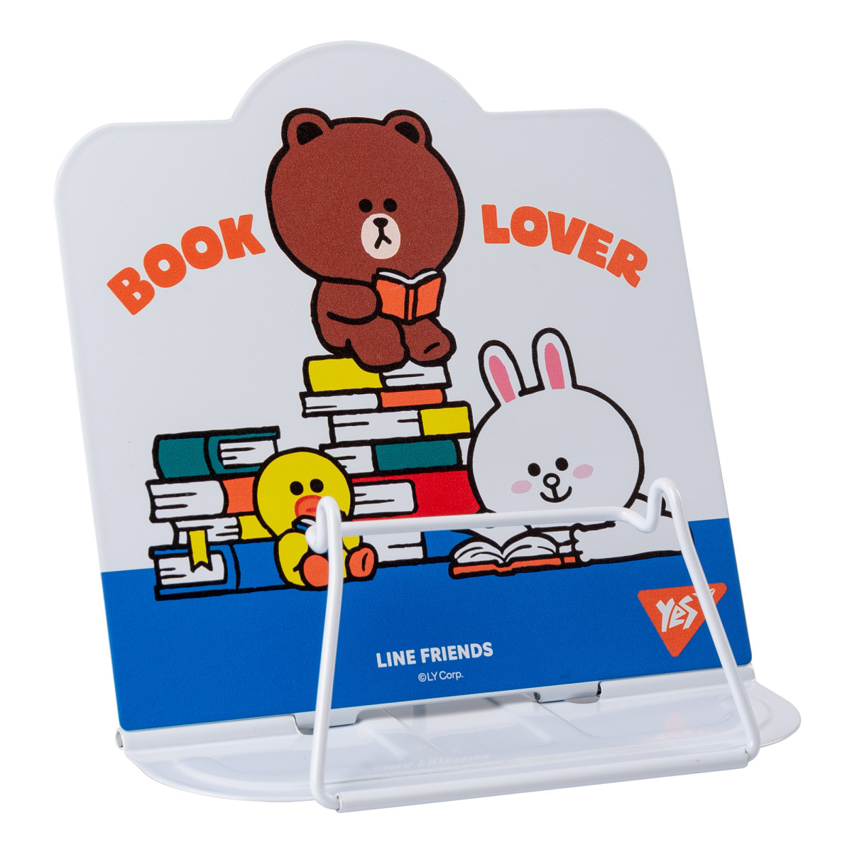 Подставка для книг фигурная YES Line Friends 470514 16х16.5х17 см