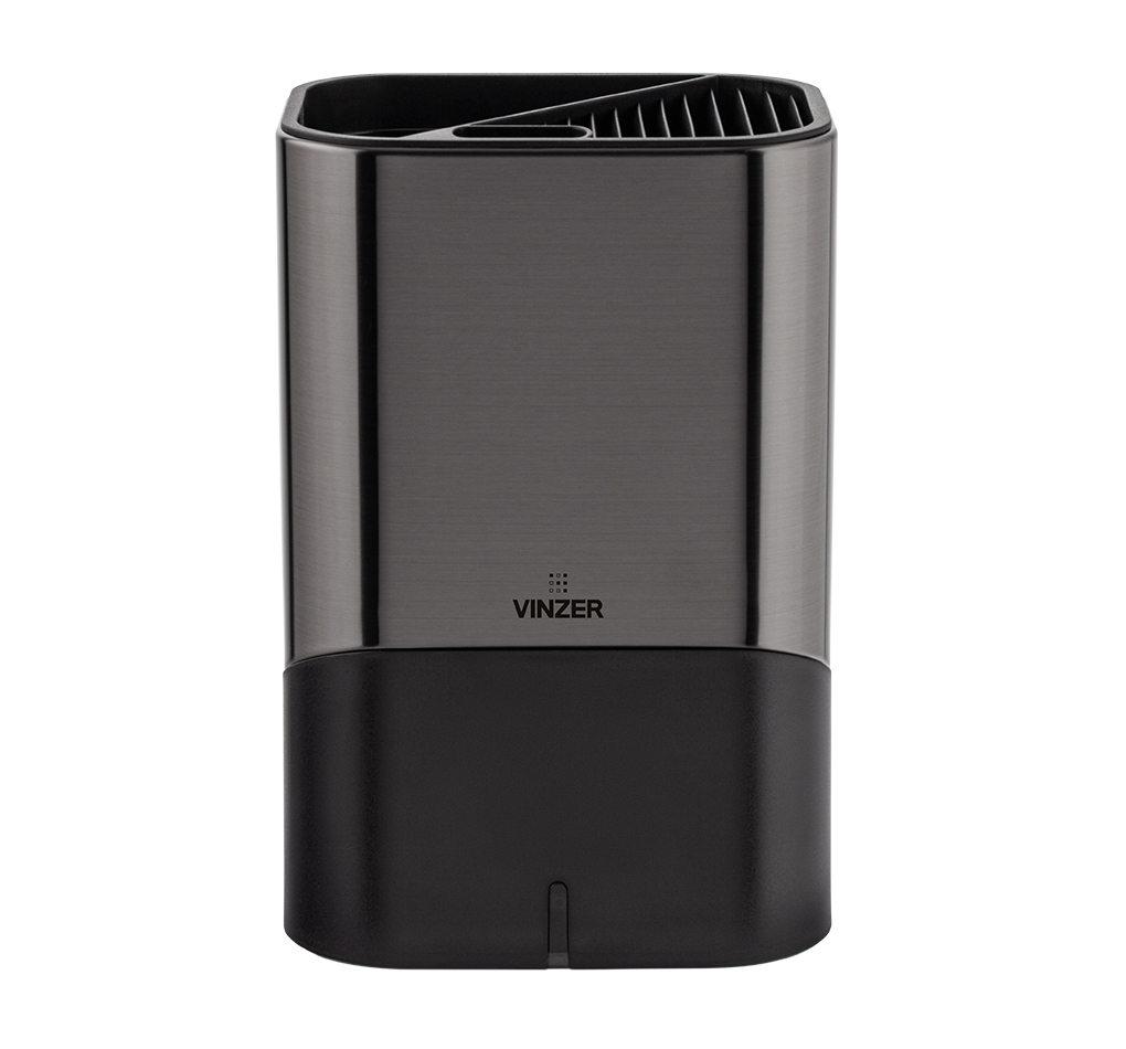Подставка для ножей и кухонных принадлежностей с ионизатором Vinzer Graphite Collection VZ-50341 15х11.7х22.7 см