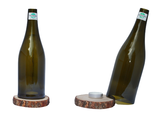 Подсвечник бутылка Mazhura Vine MZ-708251 26х8,5 см