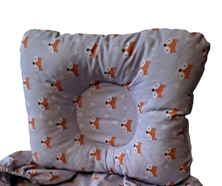 Подушка детская ортопедическая Лисички на сером 21630 22х30 см Подушка детская ортопедическая Лисички на сером 21630 22х30 см