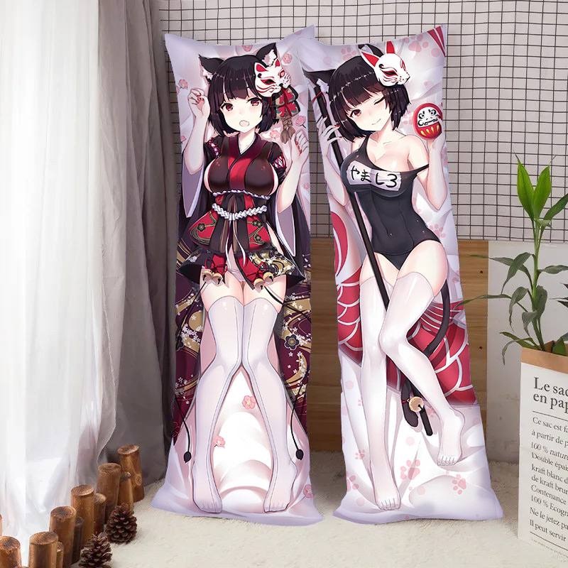 Подушка-обнимашка 3D Дакимакура Yamashiro - Azur Lane 3763_F 16504 130х40 см