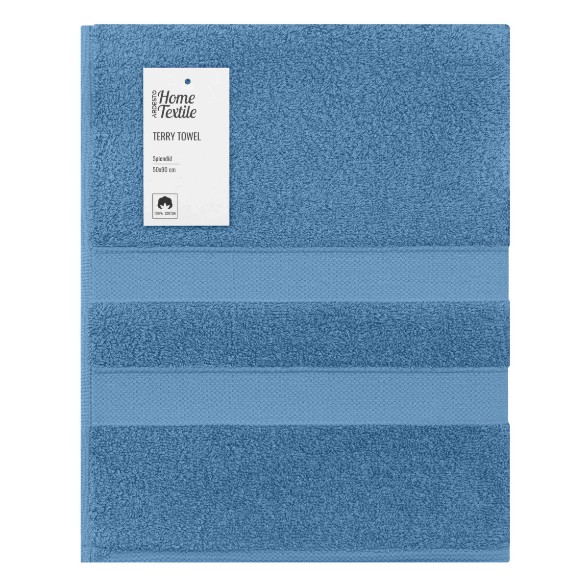 Полотенце для лица Ardesto Splendid ART2350BL 50х90 см голубое
