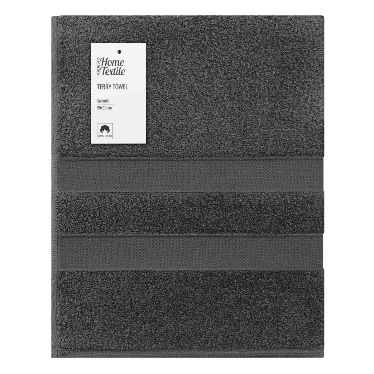 Полотенце для лица Ardesto Splendid ART2350DG 50х90 см темно-серое