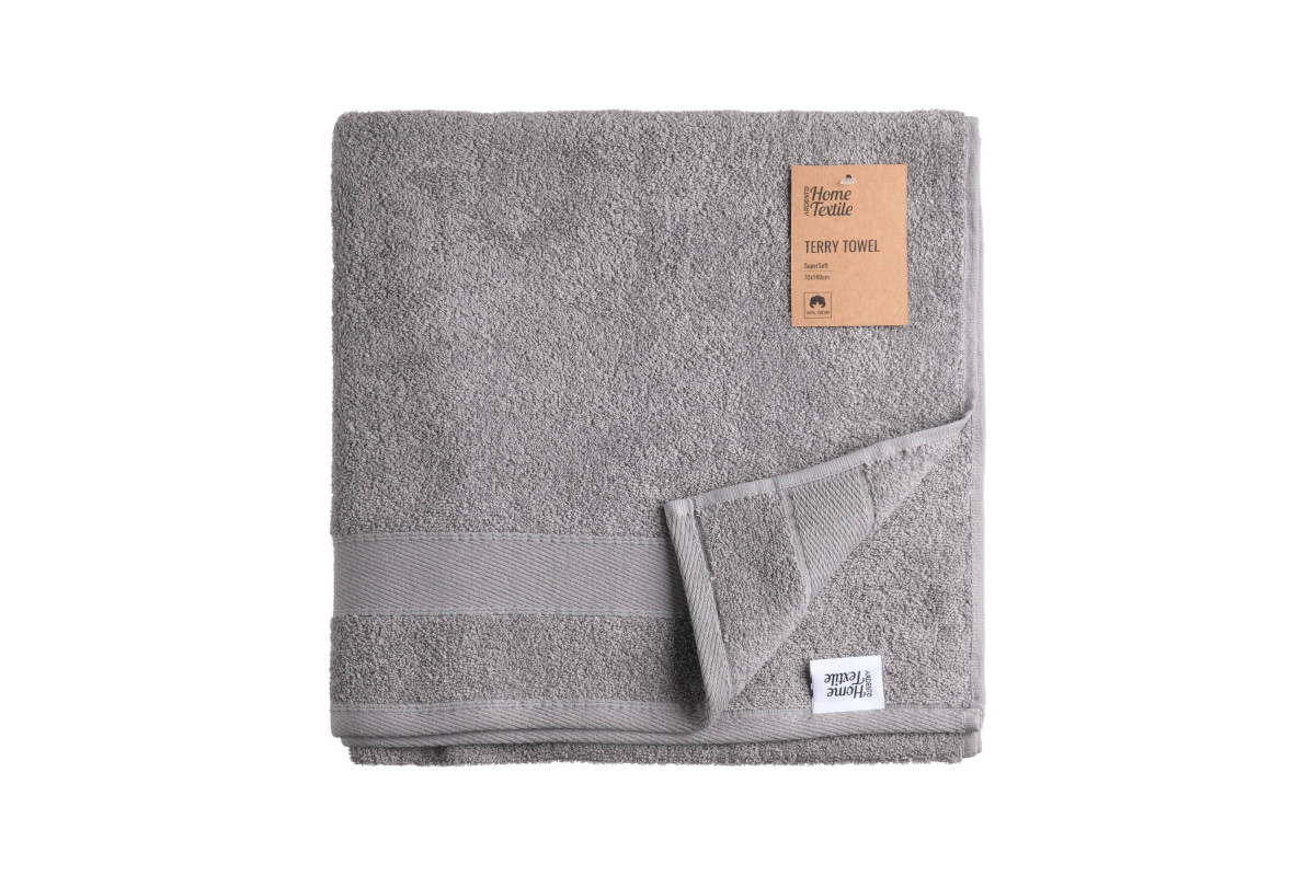 Полотенце махровое Ardesto Super Sof ART-2270-SL 140х70 см серое