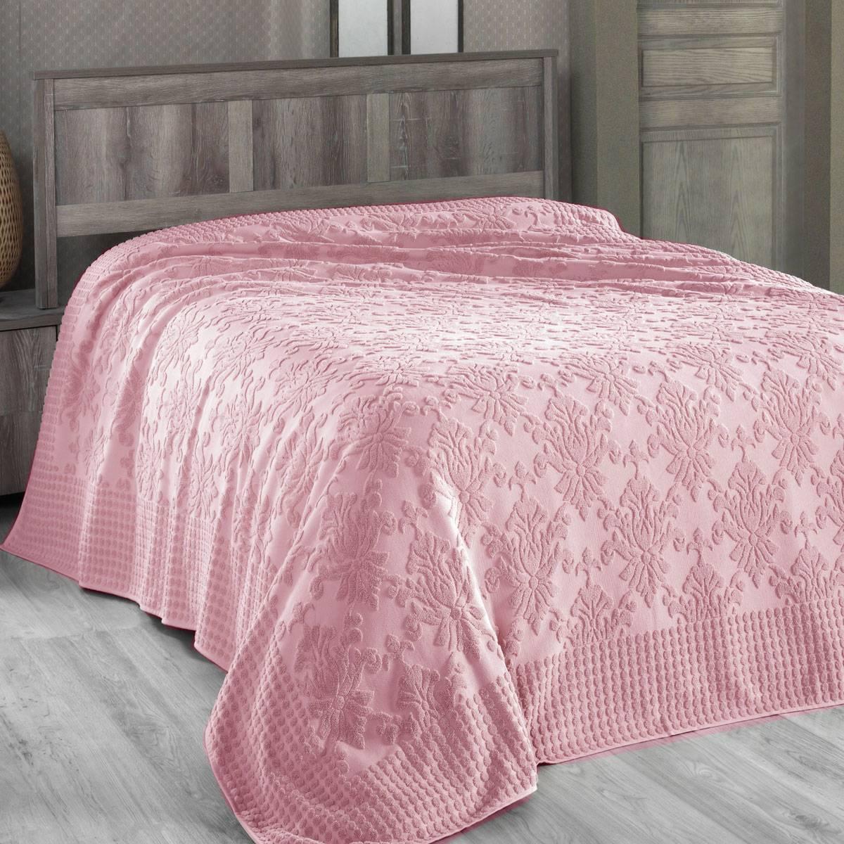 Махровая простынь Arya Sitare AR-TR1003902-rose 200х220 см сухая роза