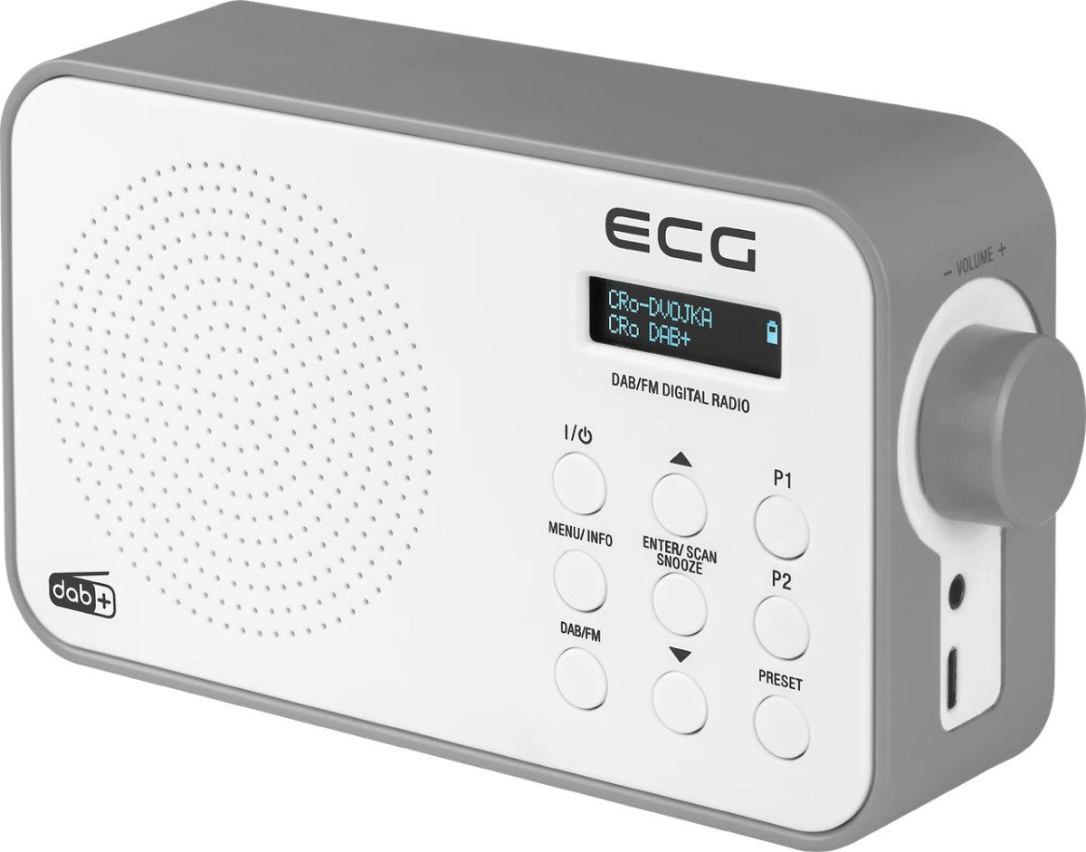 Радиоприемник EСG RD-110-DAB-White 16х5.6х9.6 см белый Радиоприемник EСG RD-110-DAB-White 16х5.6х9.6 см белый