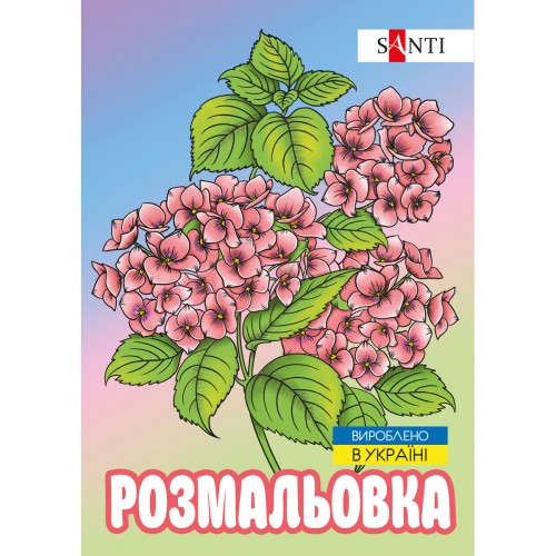 Раскраска А4 Santi Флористика 743058 12 листов