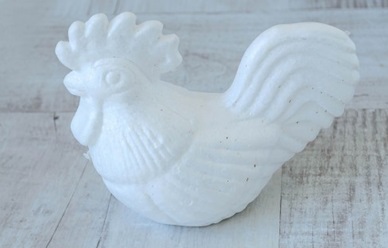 Пенопластовая заготовка Santi Cock 741132 9х12.5х18 см белая