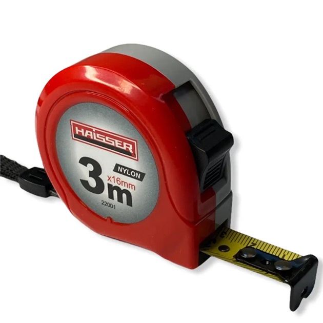 Рулетка измерительная Haisser 22001 84370 3 м 16 мм красная