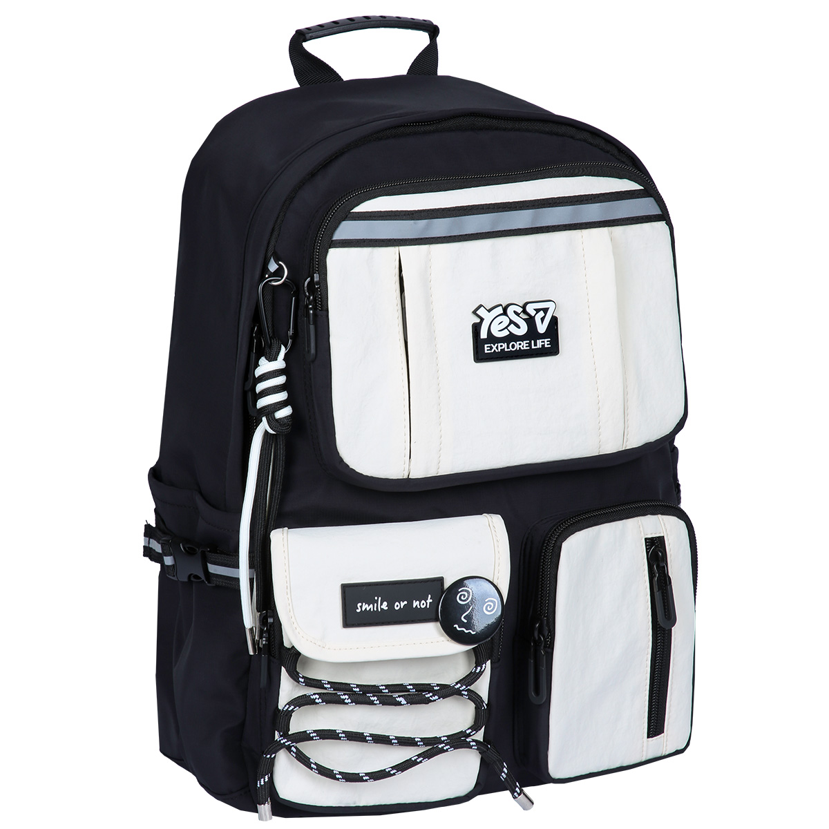 Рюкзак школьный YES T-107L Vanilla 550347 20.8 л