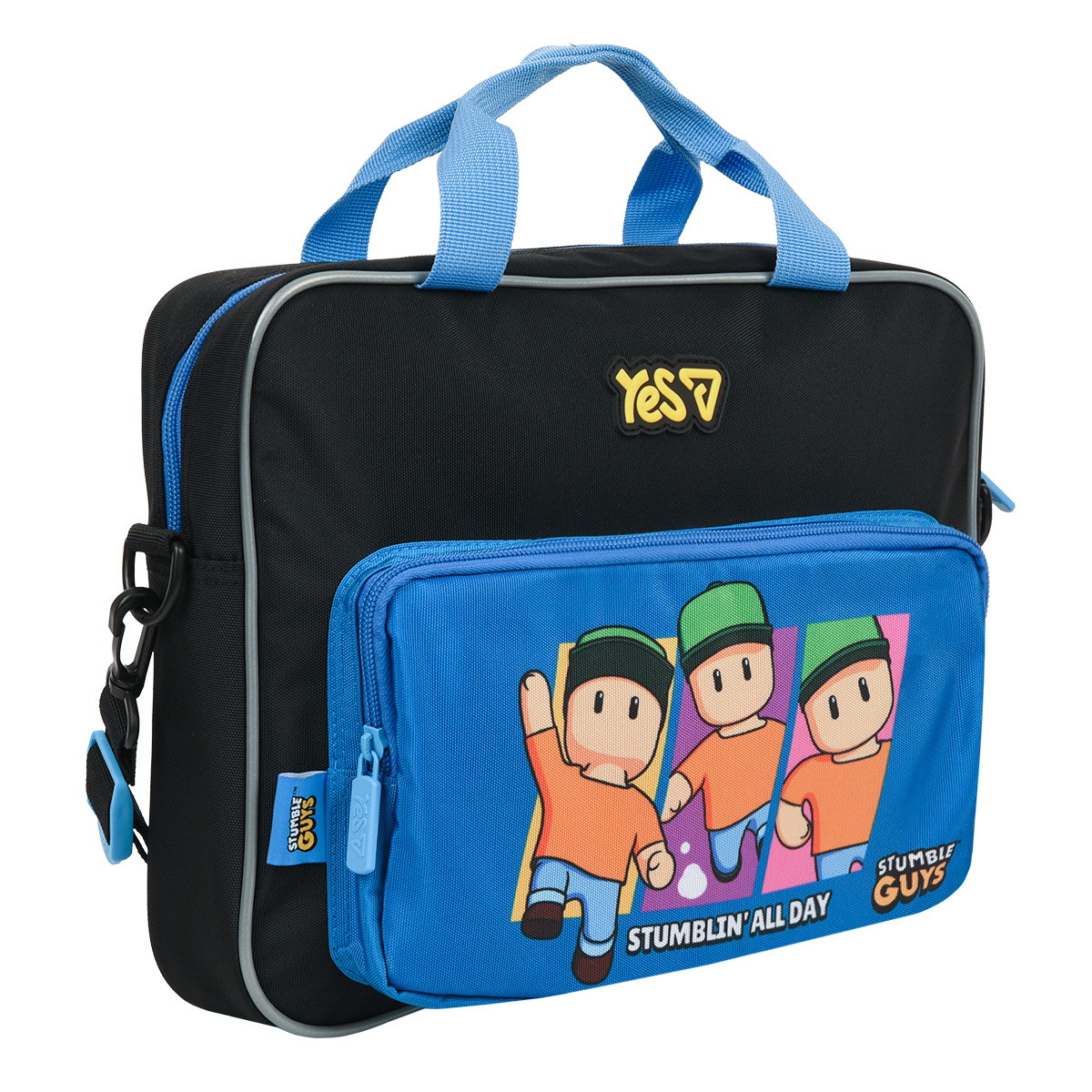 Сумка школьная А4 YES В-1 Stumble Guys 550425 2.7х6.5х34 см