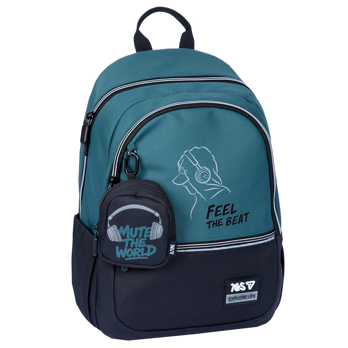 Рюкзак школьный YES TS-113M Feel the Beat 550324 17.7 л