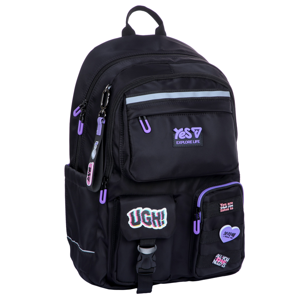Рюкзак школьный YES TS-43L UGH 550343 20.6 л