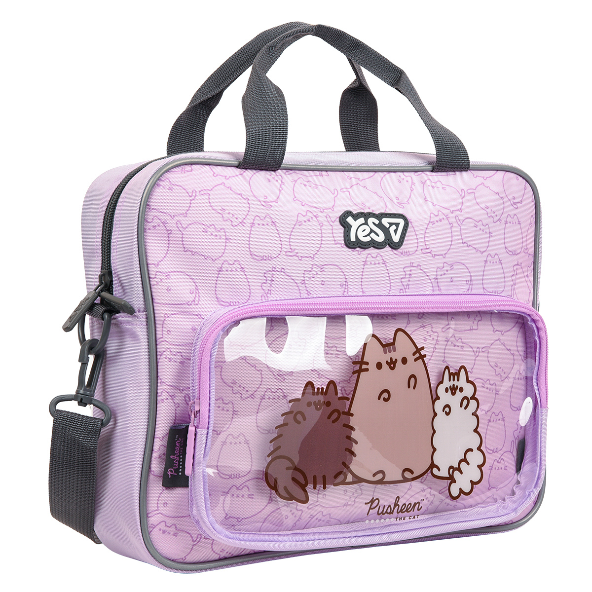 Сумка школьная А4 YES В-1 My Pusheen 550419 2.7х6.5х34 см