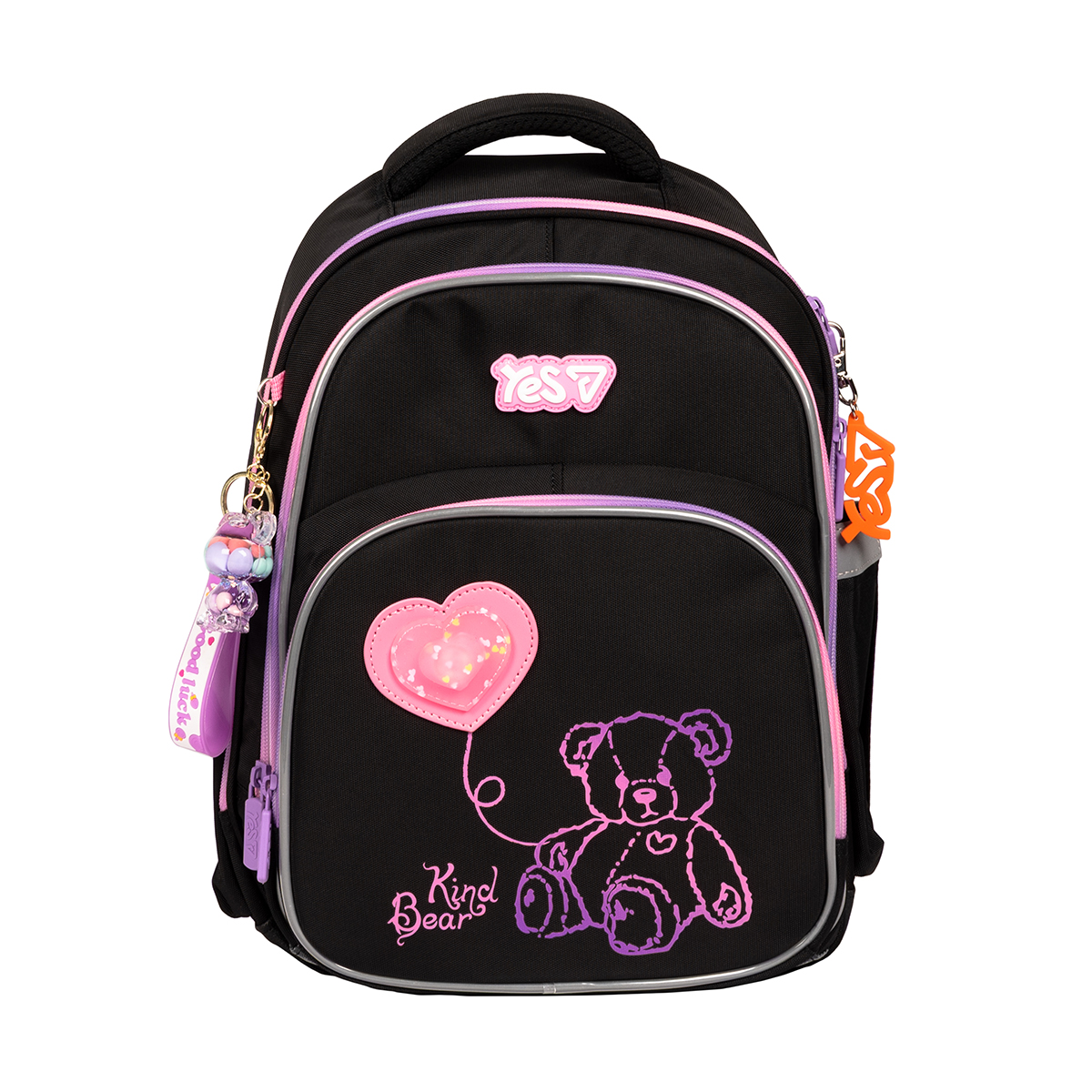 Рюкзак школьный YES S-91M Pink Bear 550499 17.1 л