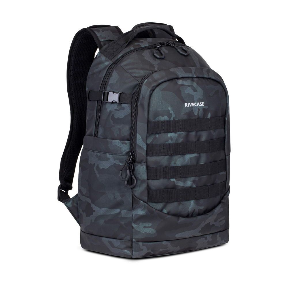 Рюкзак городской Rivacase 7631 navy camo 32х22х48 см темно-синий камуфляж