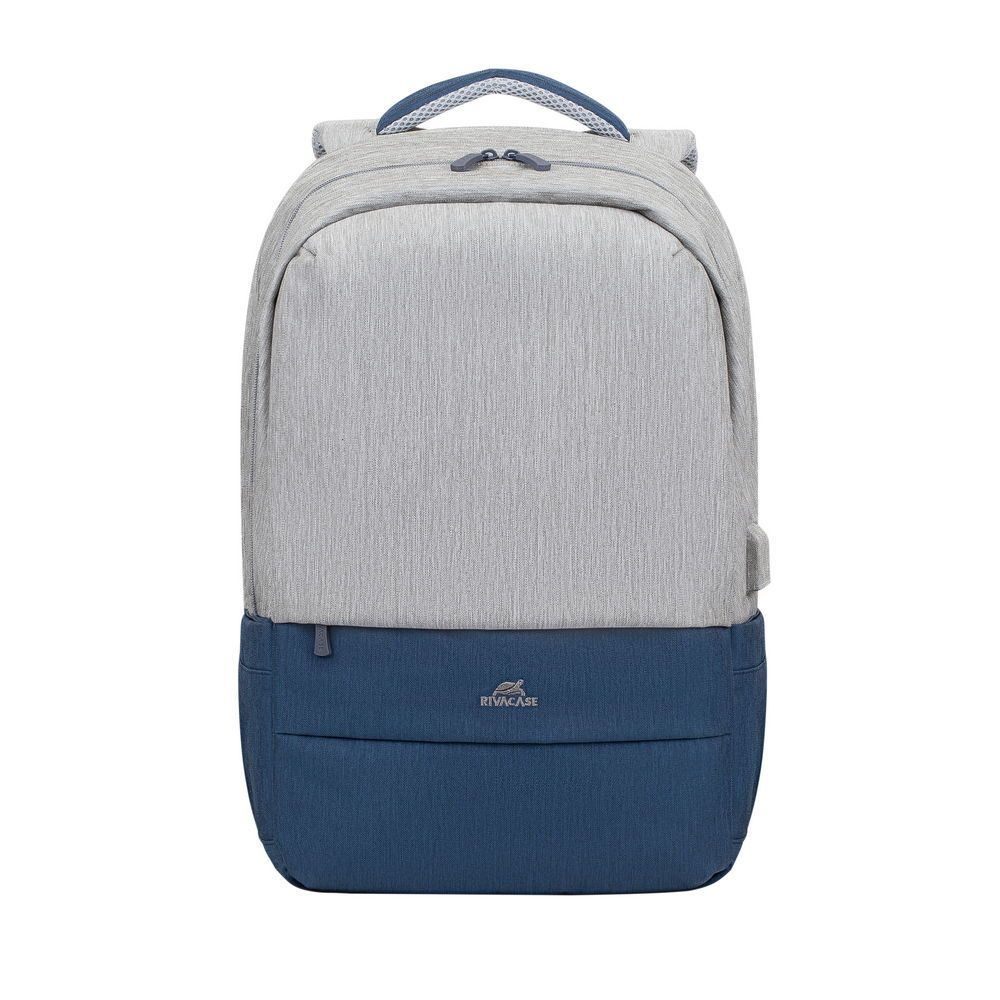 Рюкзак городской Rivacase 7567 Grey/Dark Blue 30.5х48х15 см серый с темно-синим