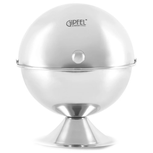 Сахарница Gipfel GP-7102 16,5х14 см серебристая