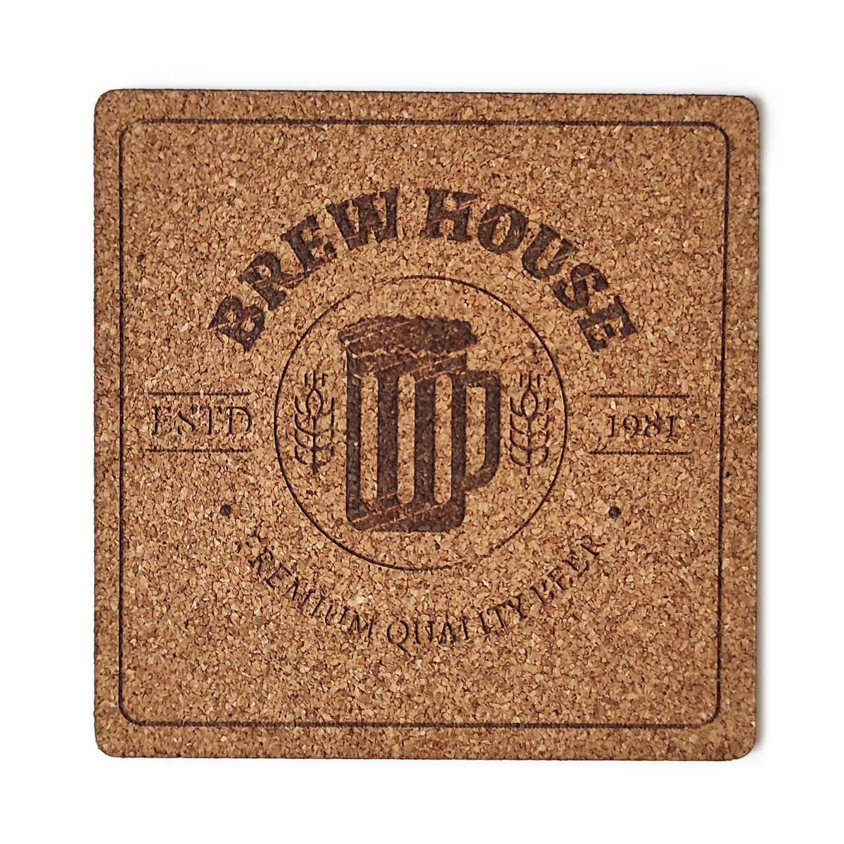 Подставка сервировочная Mazhura Brew House MZ-731423 9.5х9.5 см бежевая
