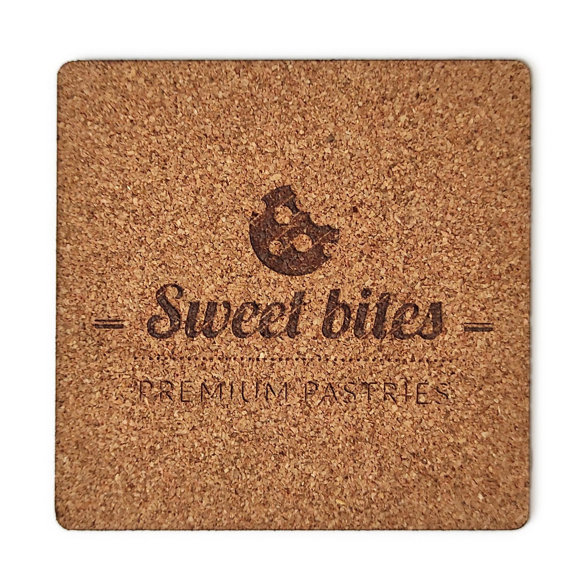 Подставка сервировочная Mazhura Sweet Bites MZ-731429 9.5х9.5 см бежевая