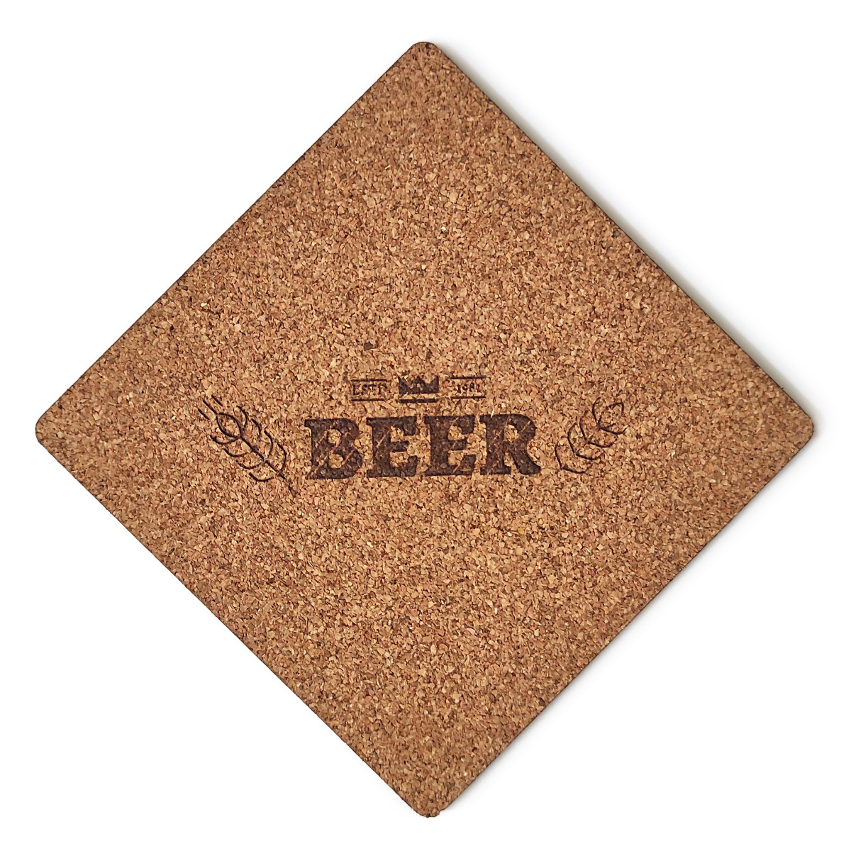 Подставка сервировочная Mazhura Beer MZ-731433 9.5х9.5 см бежевая Подставка сервировочная Mazhura Beer MZ-731433 9.5х9.5 см бежевая