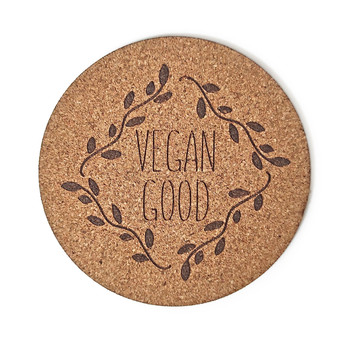 Подставка сервировочная Mazhura Vegan Good MZ-731436 9.5 см бежевая