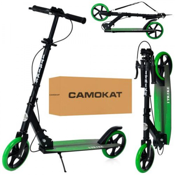 Самокат I-Trike SR2-049-1-BGR 80-100 см зеленый