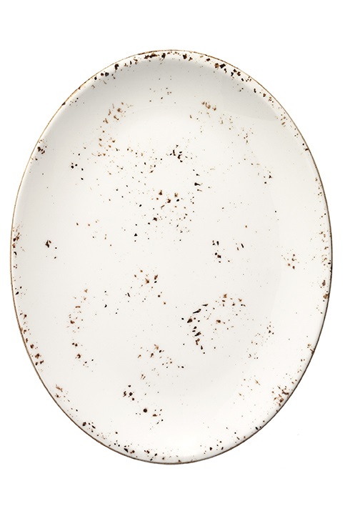 Блюдо овальное Bonna Grain Moove GRAMOV31OV 31х24 см белое