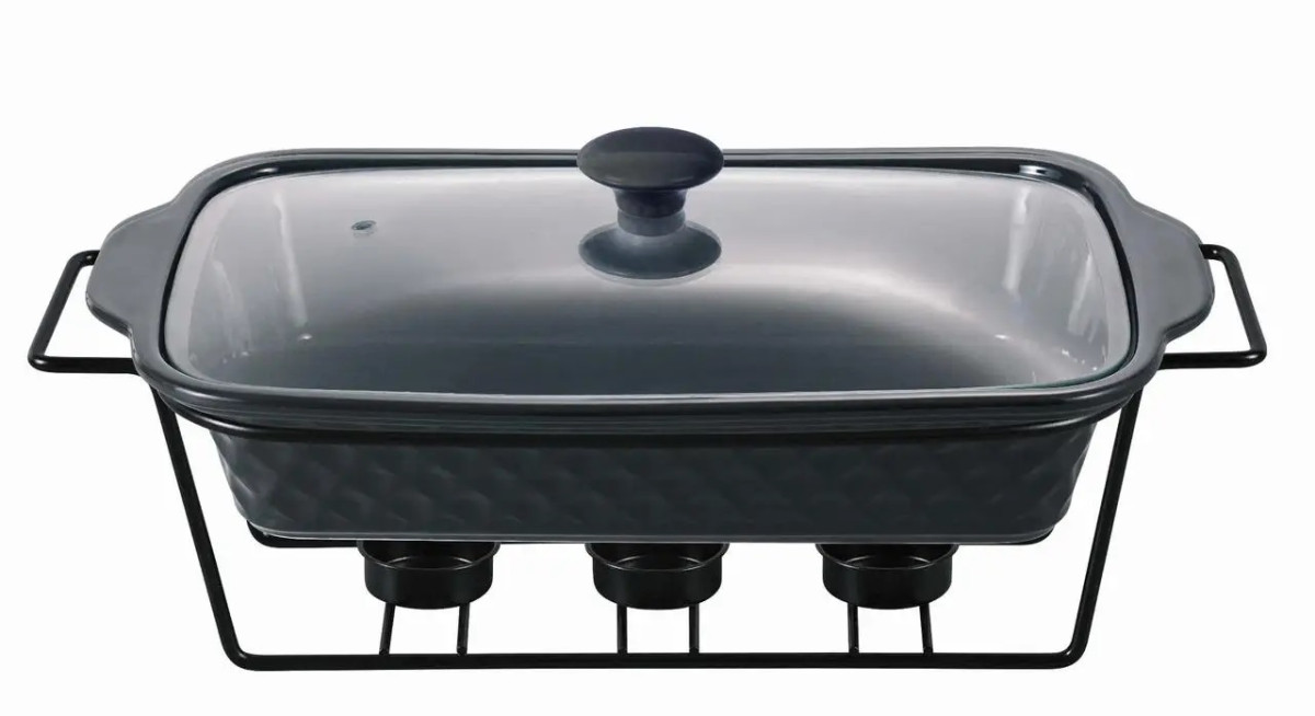 Мармит керамический Kamille KM-6420 30 см 1.1 л черный
