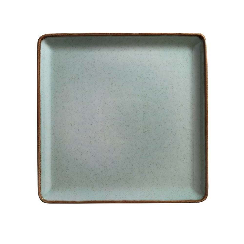 Блюдо квадратное Kutahya Pearl Tan TAN-23-DU-730-P-03 23х23 см зеленое