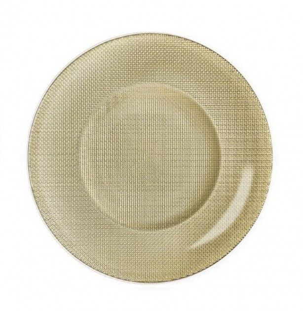 Блюдо круглое 31 см Inca Золото Bormioli Rocco 450012-MP-2321910
