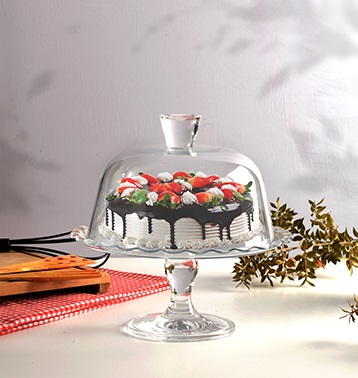 Блюдо на ножке с крышкой Pasabahce Patisserie PS-96952 26х26.4 см