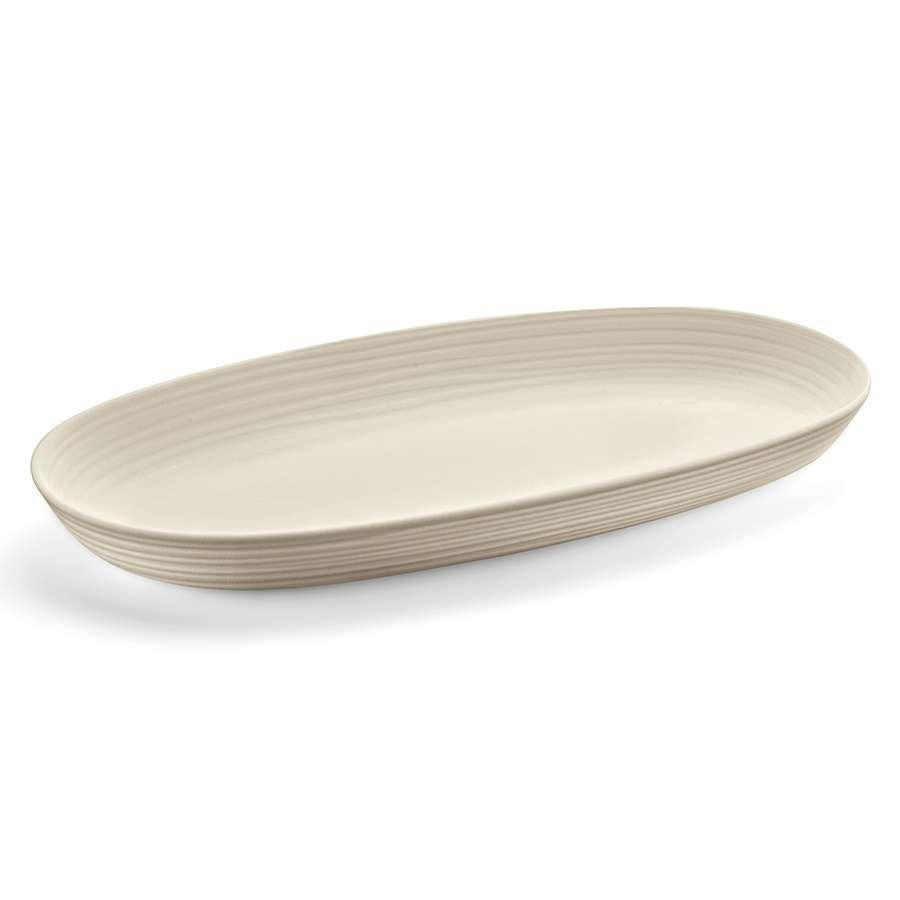 Блюдо овальное Guzzini Tierra 17540079 41х22.9х4.2 см серое