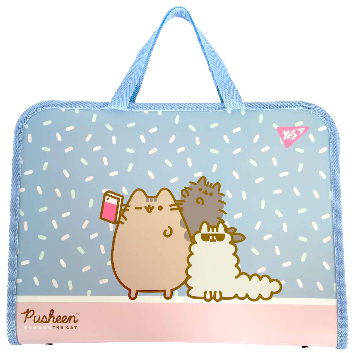 Папка портфель YES Pusheen 2 492316 3х26х35 см