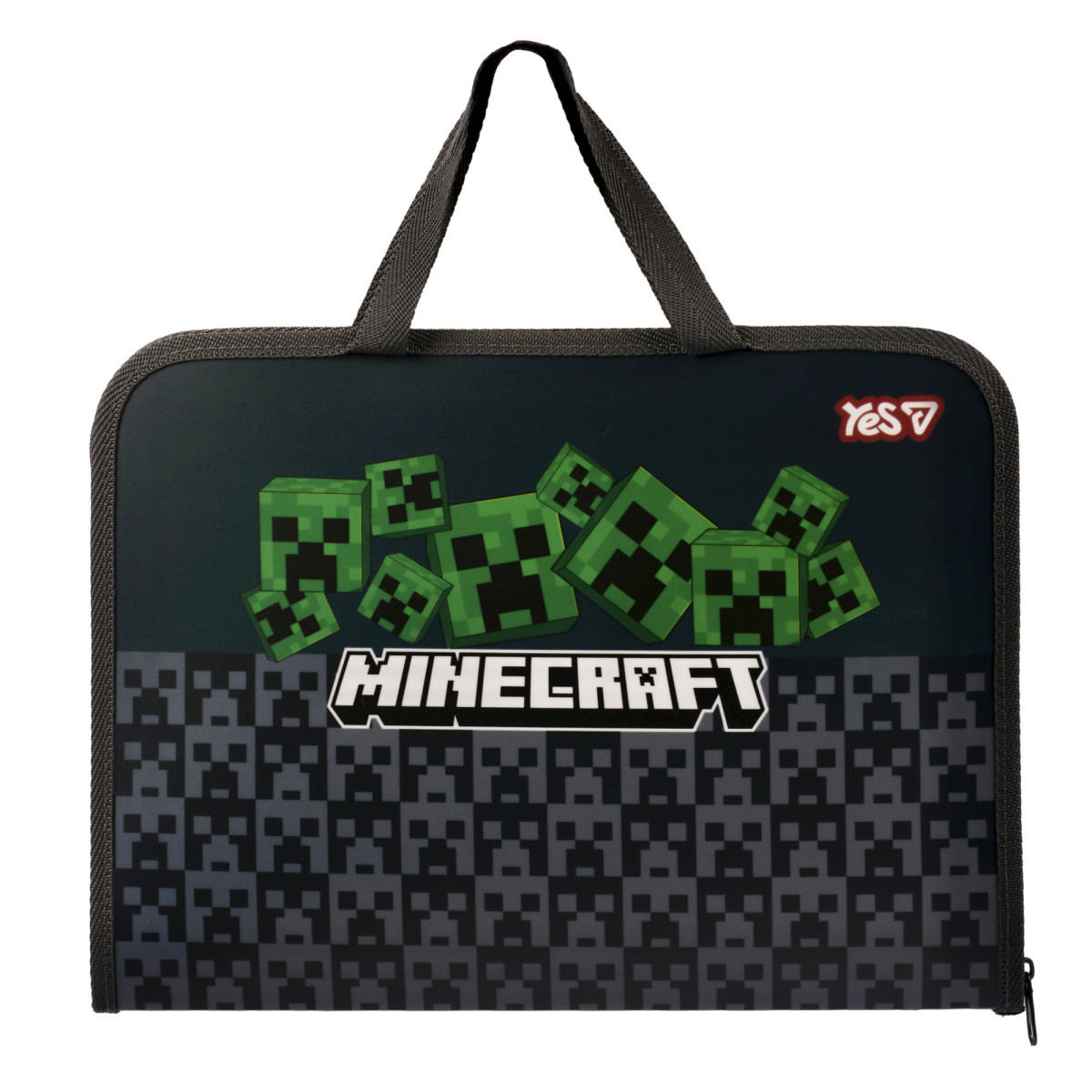 Папка портфель YES Minecraft Creepers 492355 3х26х35 см