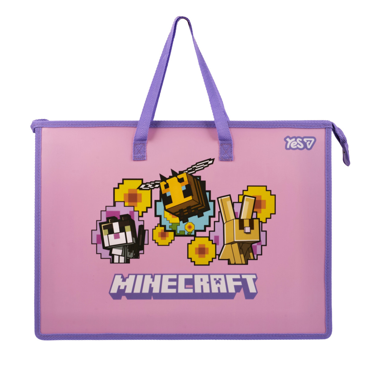 Папка портфель YES Minecraft Bees 492358 3х26х35 см