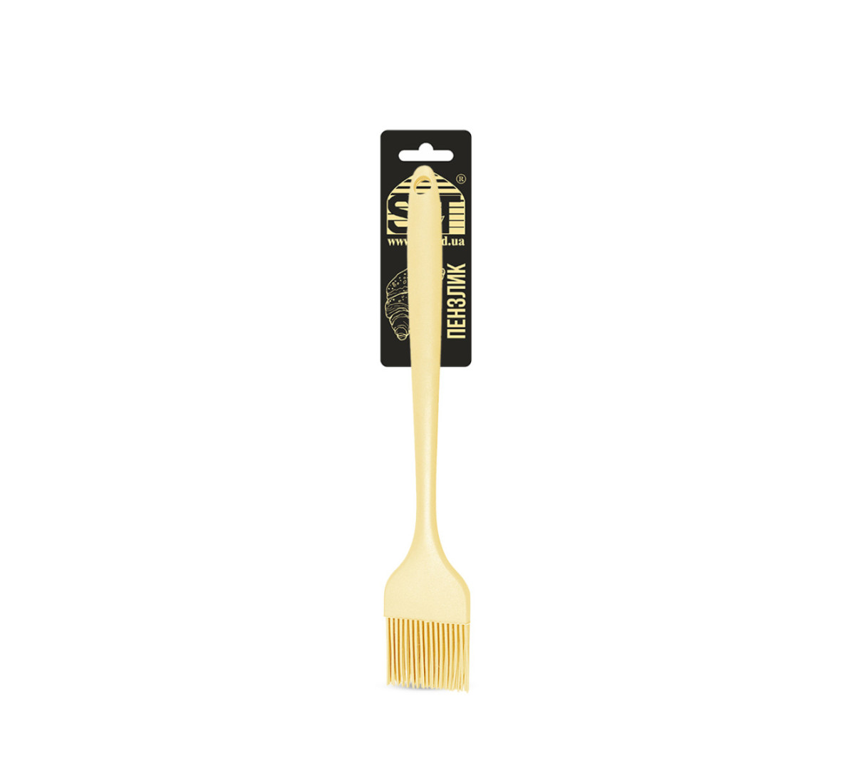 Кисточка силиконовая SNT Creamy 3300-26 26.3х4.3 см кремовая
