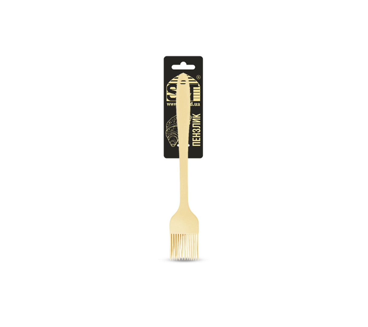 Кисточка силиконовая SNT Creamy 3300-29 21.3х4 см кремовая