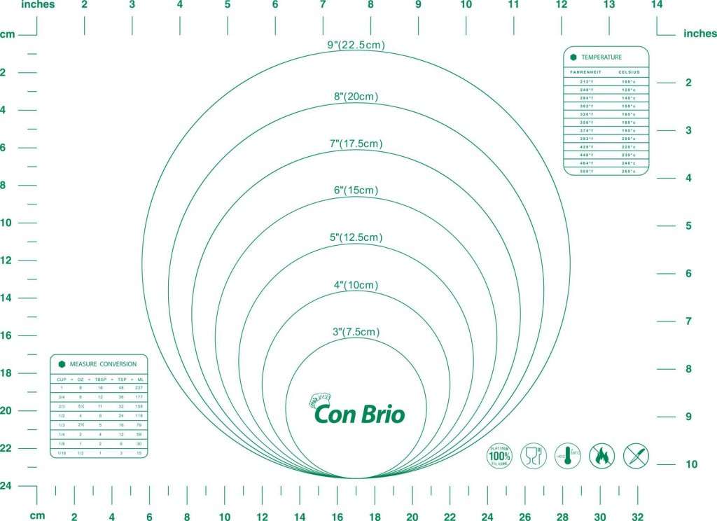 Силиконовый коврик 30х40 см Сon Brio СB-675-Green Силиконовый коврик 30х40 см Сon Brio СB-675-Green