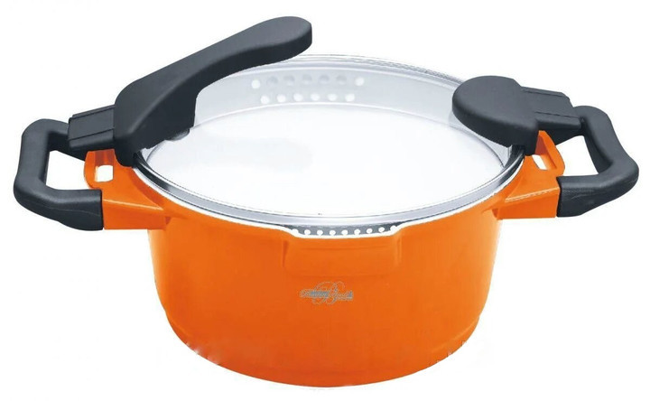 Кастрюля-скороварка Barton Steel BS 4020 orange 20 см 2.6 л оранжевая