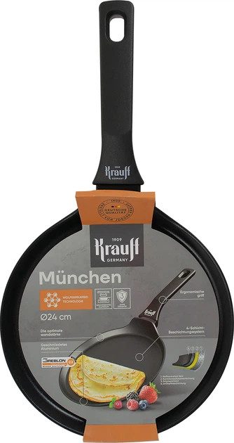 Сковорода для блинов Krauff Munchen 25-45-147 24 см черная
